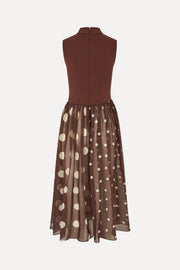 Stine Goya Asymmetrical Draped Dress Dress Artist Blurry Dots