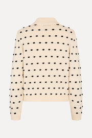 Stine Goya Bobble Polo Collar Sweater Knit Sunlight Bobbles