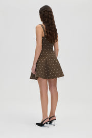 Stine Goya Corset Mini Dress Dress Dark Olive
