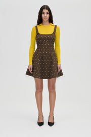 Stine Goya Corset Mini Dress Dress Dark Olive
