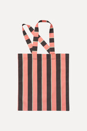 Stine Goya Cotton Tote Accessories Rosewood Mint Stripes