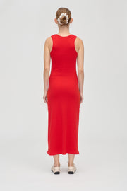 Stine Goya Deep Neckline Tank Dress Dress Velocity Red