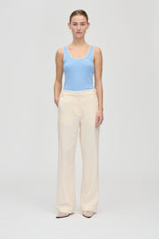 Stine Goya Elastic Detail Tailoring Pants Pants Eggnog
