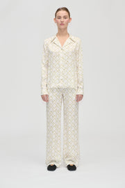 Stine Goya Elasticated Long Pants Pants Sakura Check Yellow
