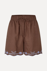 Stine Goya Elasticated Shorts Shorts Roses Embroidery