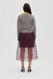 Stine Goya Elasticated Waistband Midi Skirt Skirt Polka