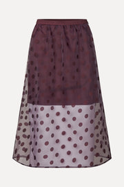 Stine Goya Elasticated Waistband Midi Skirt Skirt Polka