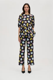 Stine Goya Elasticated Waistband Pants Pants Morgensol Poppies