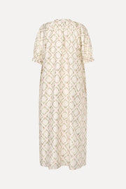 Stine Goya Front Placket Long Dress Dress Sakura Check Pink