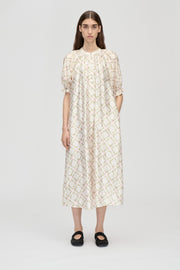 Stine Goya Front Placket Long Dress Dress Sakura Check Pink