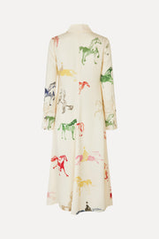 Stine Goya Front Placket Midi Polo Dress Dress Horses