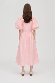 Stine Goya Gathered Raglan Sleeve Midi Dress Dress Ballerina Broderie
