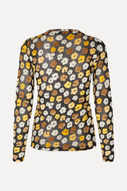 Stine Goya Long Sleeve Elasticated Top Top Petal Polka