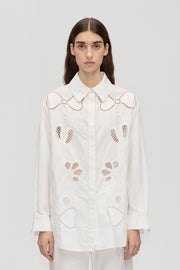 Stine Goya Loose Long Sleeve Shirt Top Ballerina Broderie