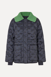 Stine Goya Padded Jacket Outerwear Navy Polka