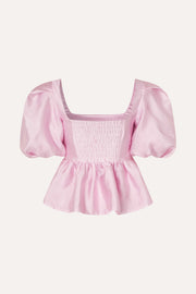 Stine Goya Ribbed Back Panel Top Top Pastel Pink
