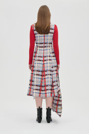 Stine Goya Sleeveless Gathered Midi Dress Dress Scarlet Grid
