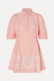 Stine Goya Structured Sleeve Mini Dress Dress Ballerina Broderie