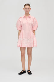 Stine Goya Structured Sleeve Mini Dress Dress Ballerina Broderie