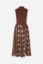Stine Goya Asymmetrical Draped Dress Dress Artist Blurry Dots