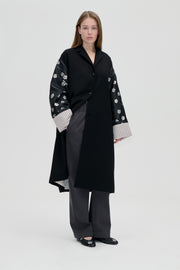 Stine Goya Bell Sleeve Coat Outerwear Bouquet In Pieces