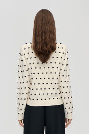 Stine Goya Bobble Polo Collar Sweater Knit Sunlight Bobbles