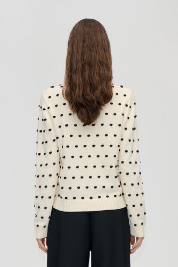 Stine Goya Bobble Polo Collar Sweater Knit Sunlight Bobbles