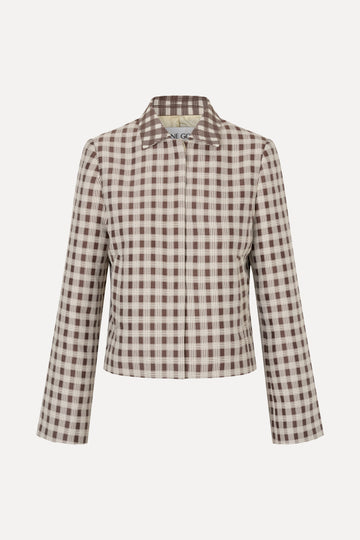 Stine Goya Boxy Jacket Jacket Checks