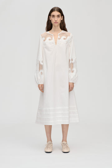 Stine Goya Broderie Long Tunic Dress Dress Ballerina Broderie