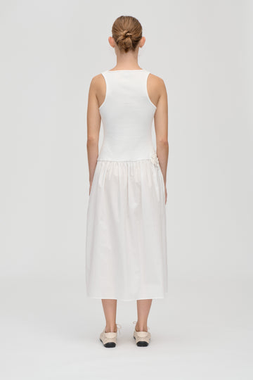 Stine Goya Casual Tank Midi Dress Dress Off White