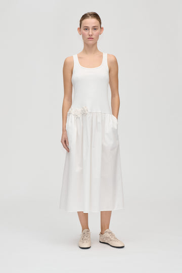 Stine Goya Casual Tank Midi Dress Dress Off White