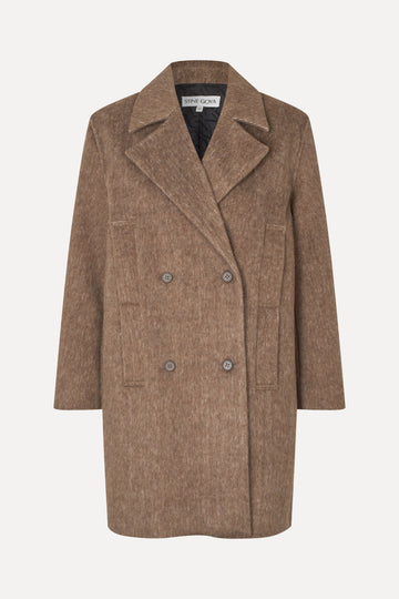 Stine Goya Coat Outerwear Fluffy Rhombus