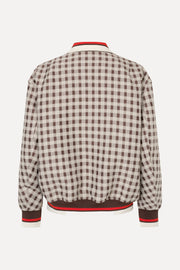 Stine Goya Collar Bomber Jacket Jacket Checks