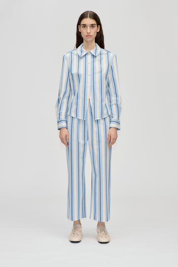 Stine Goya Cropped Pants With Tab Pants Lightwave Stripes