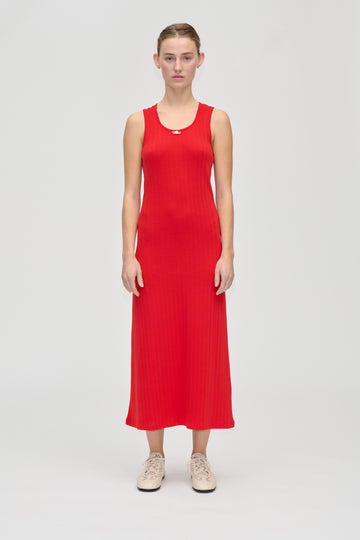 Stine Goya Deep Neckline Tank Dress Dress Velocity Red