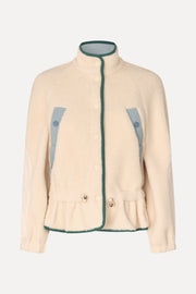 Stine Goya Dropped Shoulder Gathered Jacket Jacket Buttercream