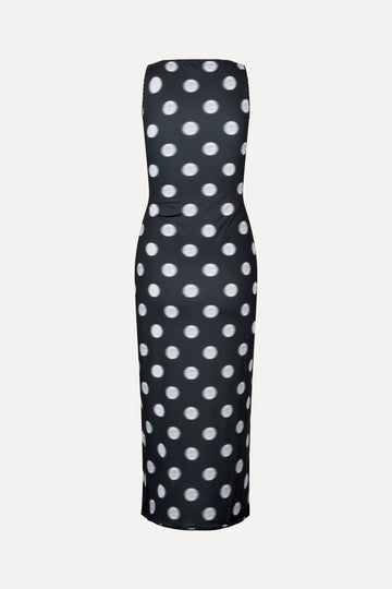 Stine Goya Elastic Deep Neckline Tank Dress Dress Dots in Motion