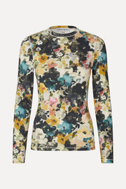 Stine Goya Elastic Long Sleeve Top Top Echoes In Flowers