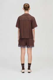 Stine Goya Elasticated Shorts Shorts Roses Embroidery