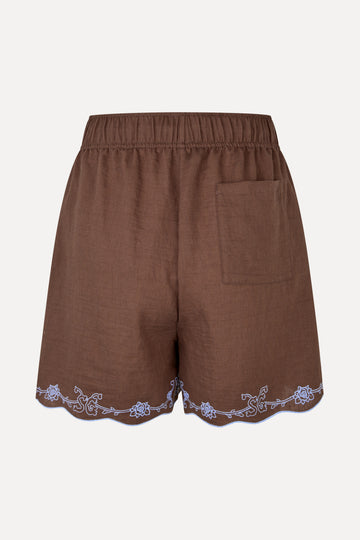 Stine Goya Elasticated Shorts Shorts Roses Embroidery