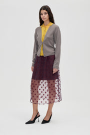 Stine Goya Elasticated Waistband Midi Skirt Skirt Polka