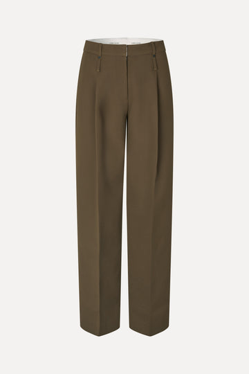 Stine Goya Elevated Pleat Pants Pants Dark Oak