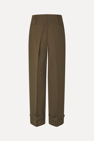 Stine Goya Elevated Pleat Pants Pants Dark Oak