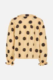 Stine Goya Front Detail Long Sleeve Top Top Dots in Motion