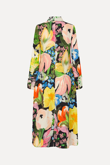 Stine Goya Front Placket Midi Polo Dress Dress Flowers Under The Sun