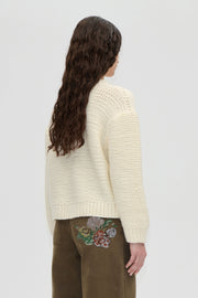 Stine Goya Handknit Sweater Knit Ephemeral Bloom