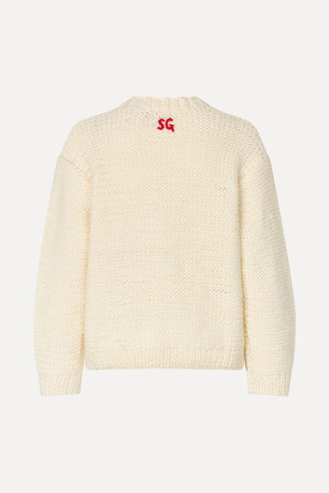 Stine Goya Handknit Sweater Knit Ephemeral Bloom