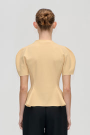 Stine Goya High-Neck Zip Top Top Sunlight