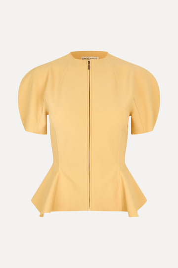 Stine Goya High-Neck Zip Top Top Sunlight