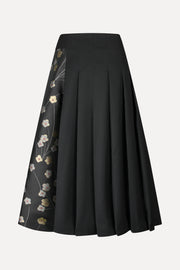Stine Goya Hybrid Pleated Midi Skirt Skirt Bouquet In Pieces